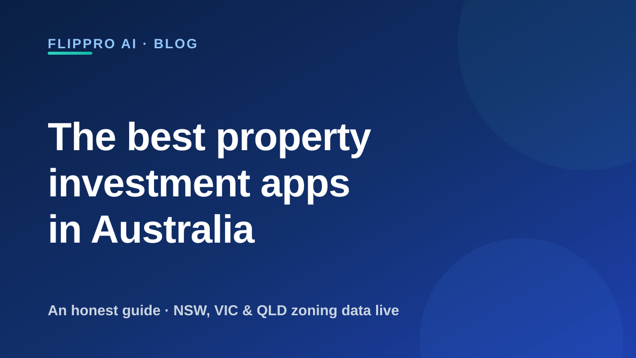 An Australian property investor at a kitchen table comparing several property apps on a phone and laptop, with a listing and a suburb map on the screens